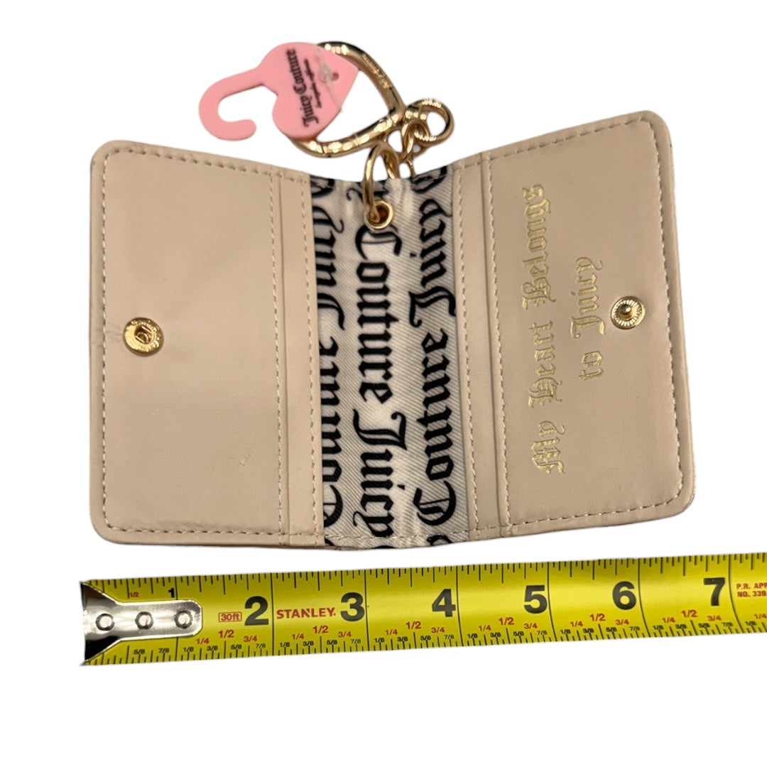 Very Strawberry Juicy Couture Card Holder Gold Keychain