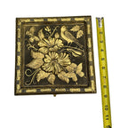 Gold Beauty Flower Keepsake Box Jewelry Box