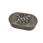 Silver Flower Keepsake Box Jewelry Box