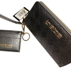 Space Gray Shimmer BeBe Wallet with Cardholder