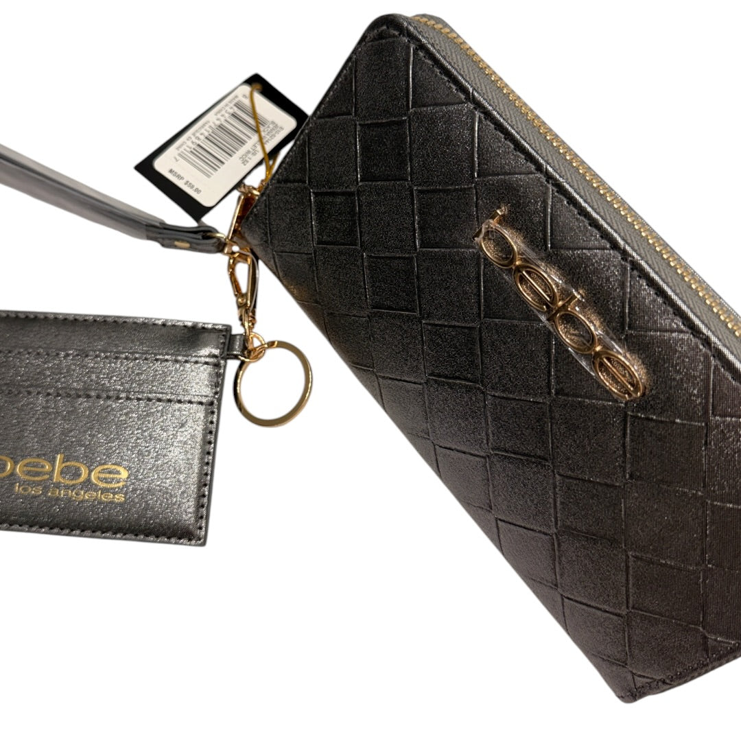 Space Gray Shimmer BeBe Wallet with Cardholder