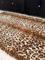 Leopard Fux Rug Soft 30x47 inches