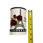 Paris Red Rose Make Brush Holders Bathroom Holders 2 Piece Set
