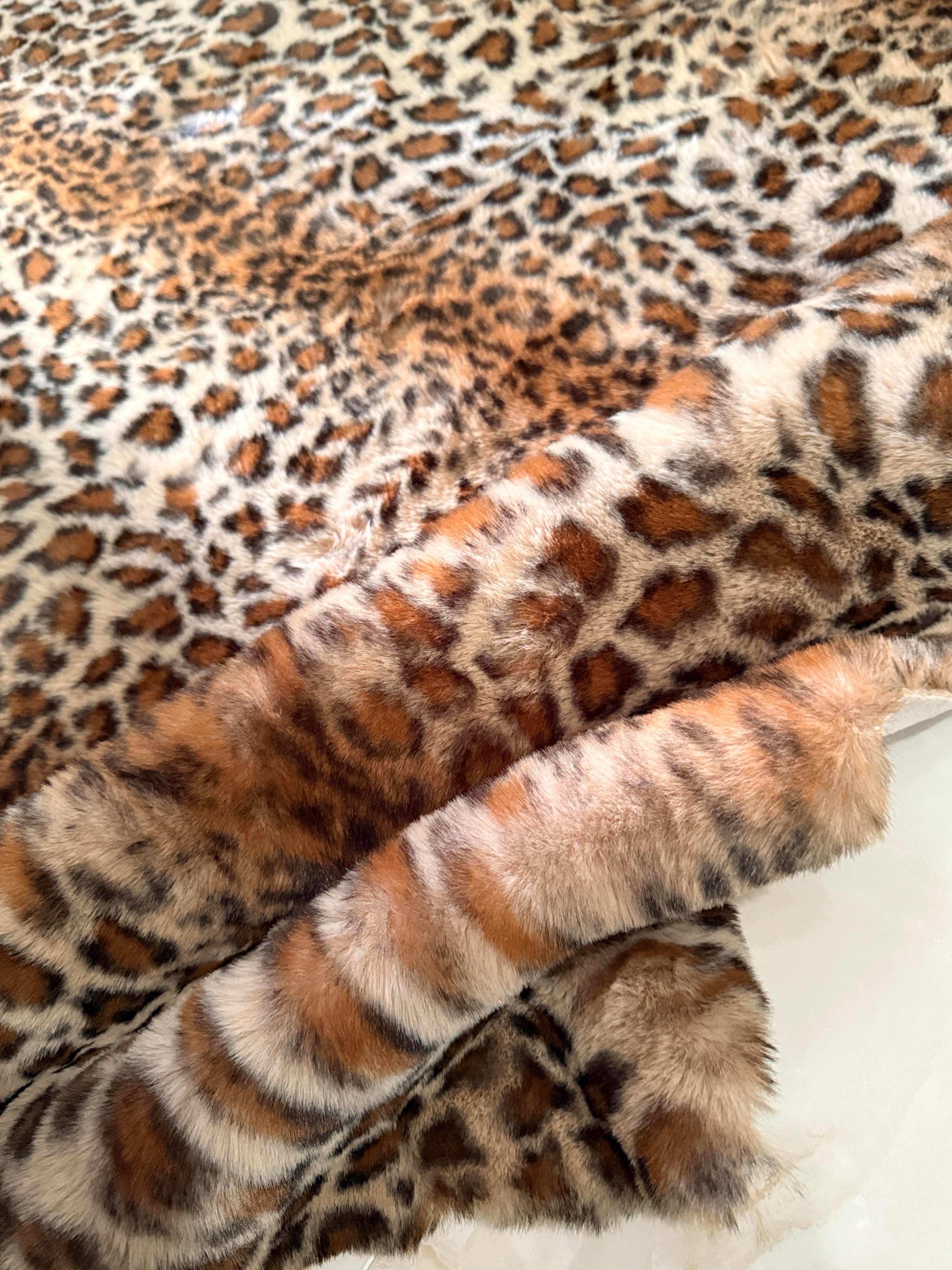 Leopard Fux Rug Soft 21x71 inches