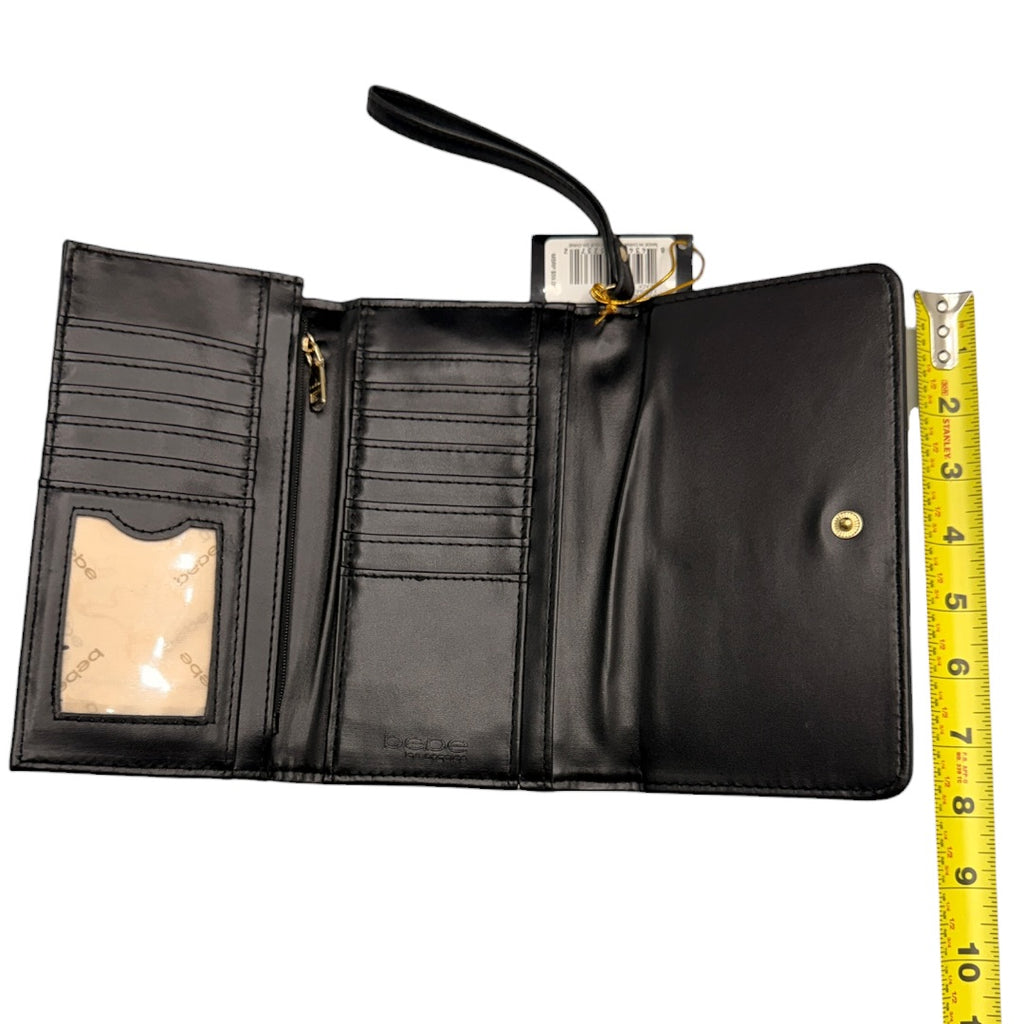 Risen Black Bebe Trifold Wallet