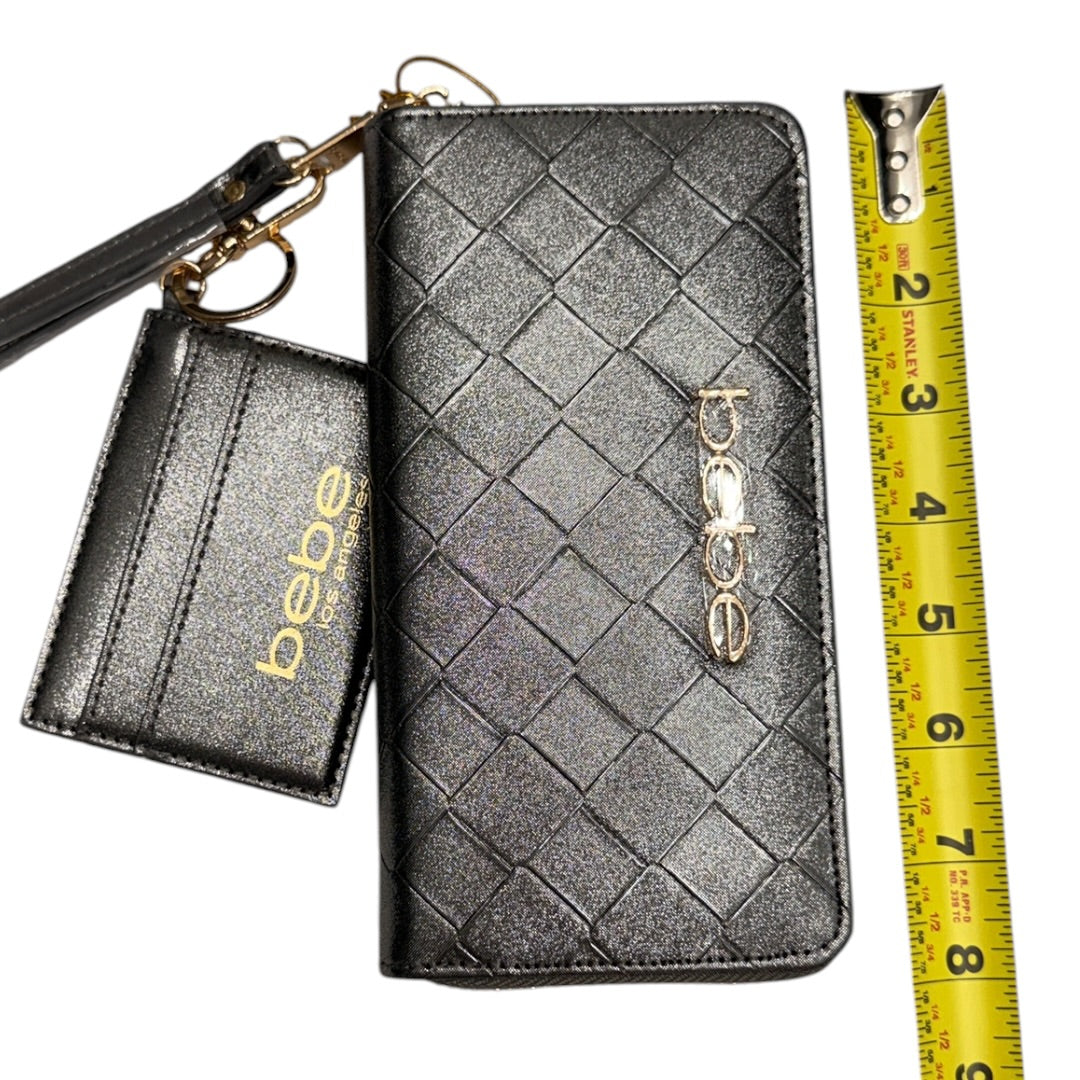 Space Gray Shimmer BeBe Wallet with Cardholder