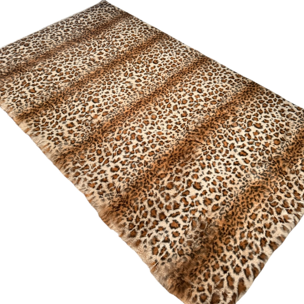 Leopard Fux Rug Soft 39x65 inches