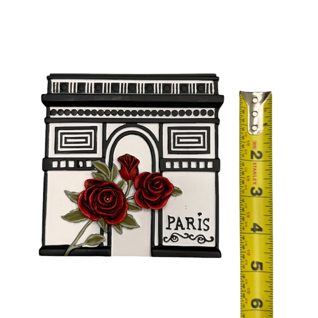 Paris Red Rose Make Brush Holders Bathroom Holders 2 Piece Set