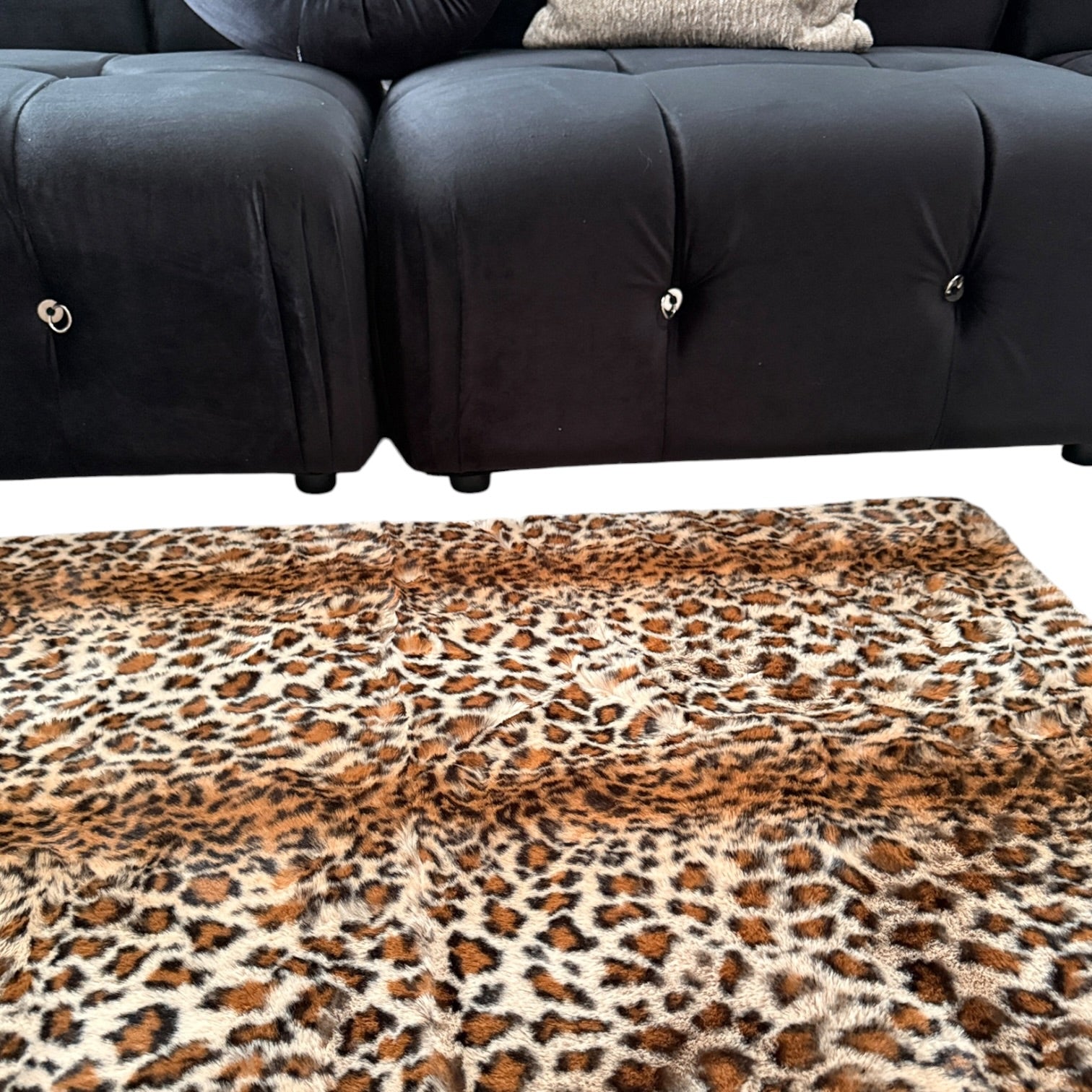 Leopard Fux Rug Soft 30x47 inches
