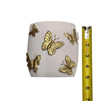 Gold Butterfly Makeup Brush Holders Bathroom Holders 3 Piece Set
